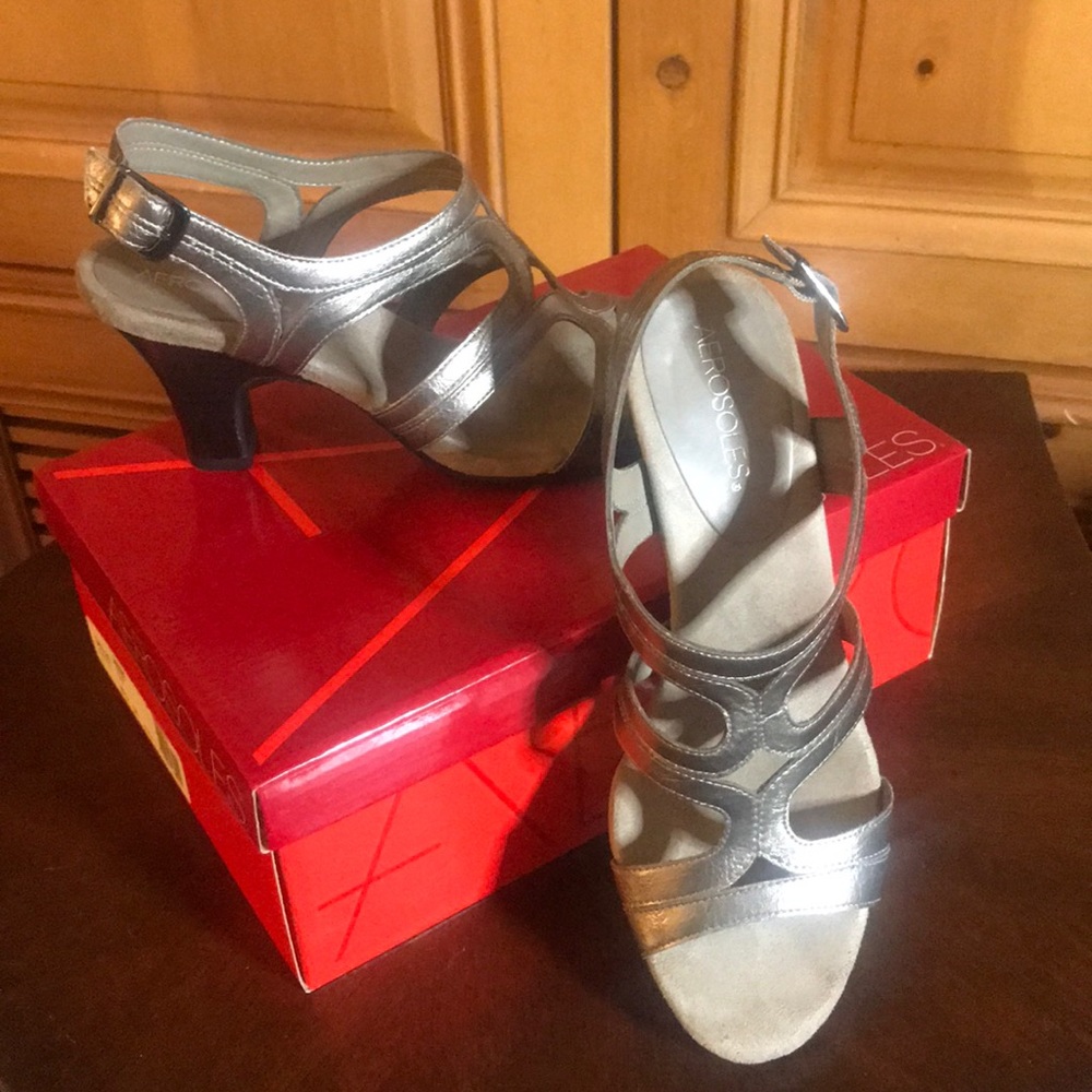 Aerosoles Pewter Sandals